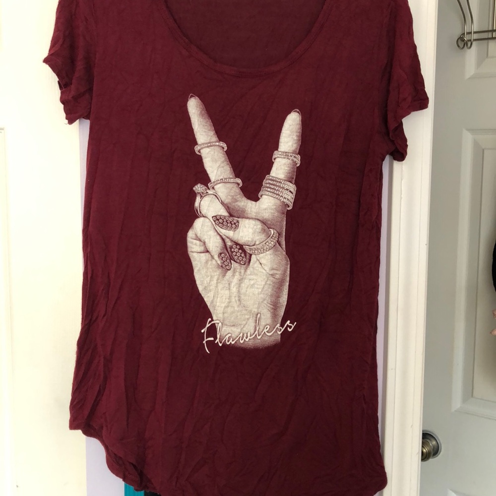 Peace sign /flawless long shirt